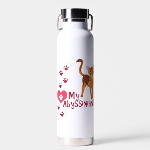 Ik hou van mijn Abyssiniër! Waterfles