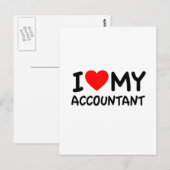 Ik hou van mijn accountant briefkaart (Voorkant / Achterkant)