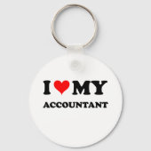 Ik hou van mijn accountant sleutelhanger (Voorkant)