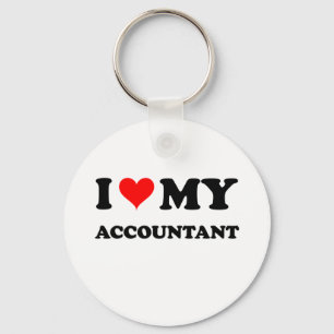 Ik hou van mijn accountant sleutelhanger