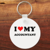 Ik hou van mijn accountant sleutelhanger (Voorkant)