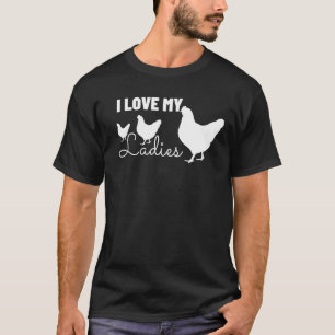 Ik hou van mijn achtertuin Chicken Lover - Farmer T-shirt