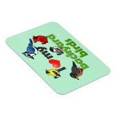 Ik hou van mijn achtertuin vogels magneet (Rechterzijde)