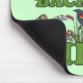 Ik hou van mijn achtertuin vogels muismat (Hoek)