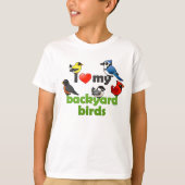 Ik hou van mijn achtertuin vogels t-shirt (Voorkant)