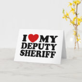 Ik hou van mijn adjunct-sheriff kaart (Gele Bloem)