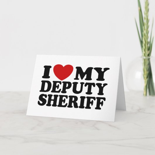Ik hou van mijn adjunct-sheriff kaart (Voorkant)