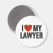 Ik hou van mijn advocaat magneet (Voorkant / Achterkant)