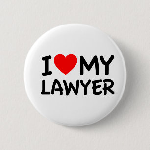 Ik hou van mijn advocaat ronde button 5,7 cm