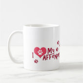 Ik hou van mijn affenpinscher! koffiemok (Links)
