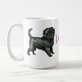 Ik hou van mijn affenpinscher koffiemok (Links)