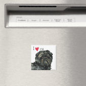 Ik hou van mijn affenpinscher magneet (Insitu (Vaatwasser))