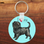 Ik hou van mijn affenpinscher sleutelhanger (Voorkant)