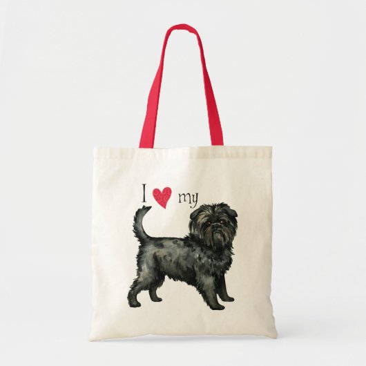 Ik hou van mijn affenpinscher tote bag (Voorkant)