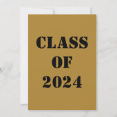 Ik hou van mijn afgestudeerde 2024 Hart Kaart (Achterkant)