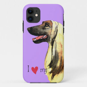 Ik hou van mijn Afghaanse hond Case-Mate iPhone Case