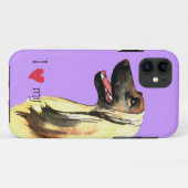 Ik hou van mijn Afghaanse hond Case-Mate iPhone Case (Achterkant (horizontaal))