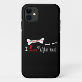 Ik hou van mijn Afghaanse hond iPhone 11 Hoesje