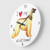 Ik hou van mijn Afghaanse hond Grote Klok (Hoek)