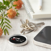 Ik hou van mijn Afghaanse hond Sleutelhanger (Zijkant)