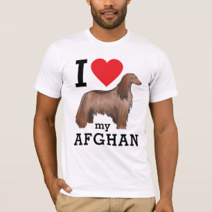 Ik hou van mijn Afghaanse T-shirt