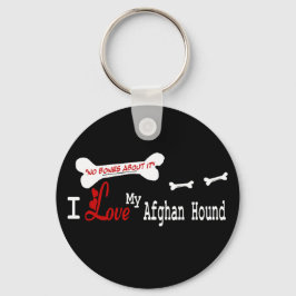 Ik hou van mijn Afghaanse windhond-cadeaus Sleutelhanger