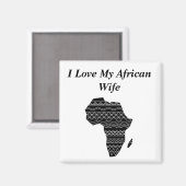 Ik hou van mijn Afrikaanse vrouw Magneet (Voorkant / Achterkant)