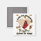 Ik hou van mijn Afstuderen 2024 hart Magneet (Voorkant / Achterkant)