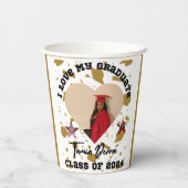 Ik hou van mijn Afstuderen 2024 hart Papieren Bekers (Achterkant)