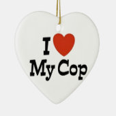 Ik hou van mijn agent keramisch ornament (Rechts)