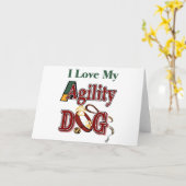 ik hou van mijn agility hond kaart (Gele Bloem)