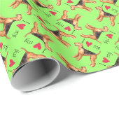 Ik hou van mijn Airedale Cadeaupapier (Rol Hoek)