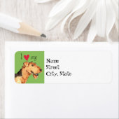 Ik hou van mijn Airedale Etiket (Insitu)