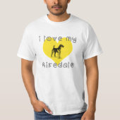 Ik hou van mijn Airedale T-shirt (Voorkant)
