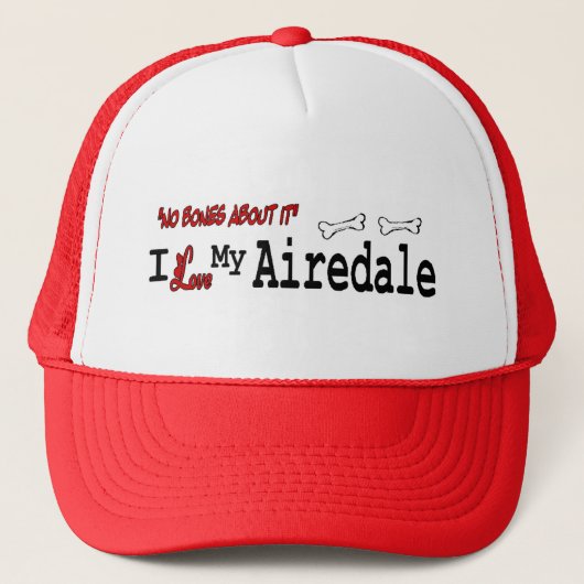 Ik hou van mijn Airedale Terrier Trucker Pet (Voorkant)