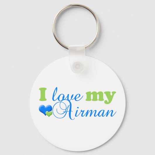 Ik hou van mijn Airman sleutelhanger (Voorkant)