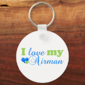 Ik hou van mijn Airman sleutelhanger (Voorkant)
