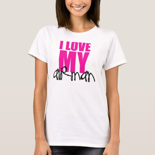 Ik hou van mijn Airman T-shirt (Voorkant)