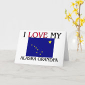 Ik hou van mijn Alaska opa Kaart (Gele Bloem)