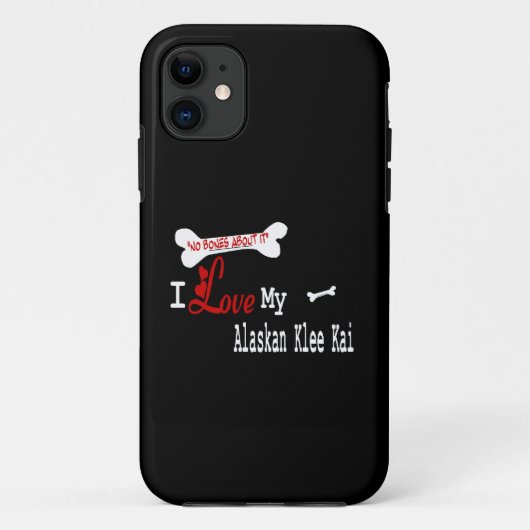 Ik hou van mijn Alaskan Klee Kai Case-Mate iPhone Case (Achterkant)
