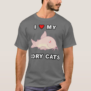 Ik hou van mijn Albino Cory Catfish T-shirt