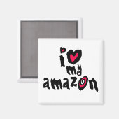 Ik hou van mijn Amazon Magneet (Voorkant / Achterkant)