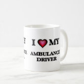 Ik hou van mijn Ambulance Driver Koffiemok (Voorkant rechts)