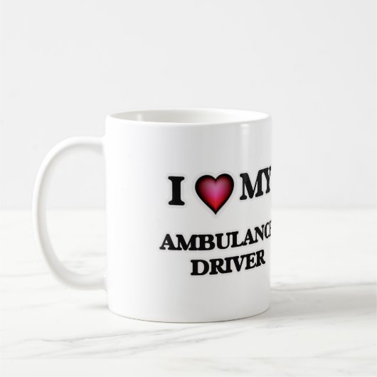 Ik hou van mijn Ambulance Driver Koffiemok (Links)