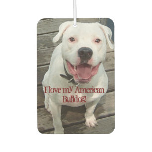 Ik hou van mijn Amerikaanse Bulldog! Auto-luchtver Luchtverfrisser