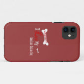 Ik hou van mijn Amerikaanse Eskimo Dog Case-Mate iPhone Case (Achterkant (horizontaal))