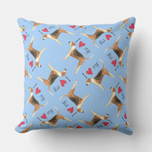 Ik hou van mijn Amerikaanse hond Buitenkussen