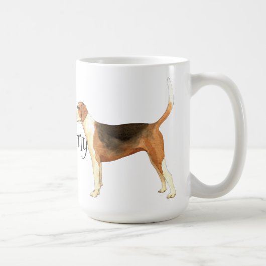 Ik hou van mijn Amerikaanse hond Koffiemok (Rechts)