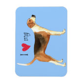 Ik hou van mijn Amerikaanse hond Magneet (Verticaal)