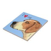 Ik hou van mijn Amerikaanse hond Tegeltje (Zijkant)